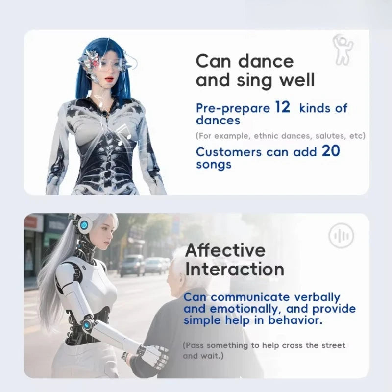 Bionic Humanoid Robot, Real Robot, Beauty Robot, Emotional Exchange and Life Interaction, Welcome Reception Robot Ai-TechWorld 