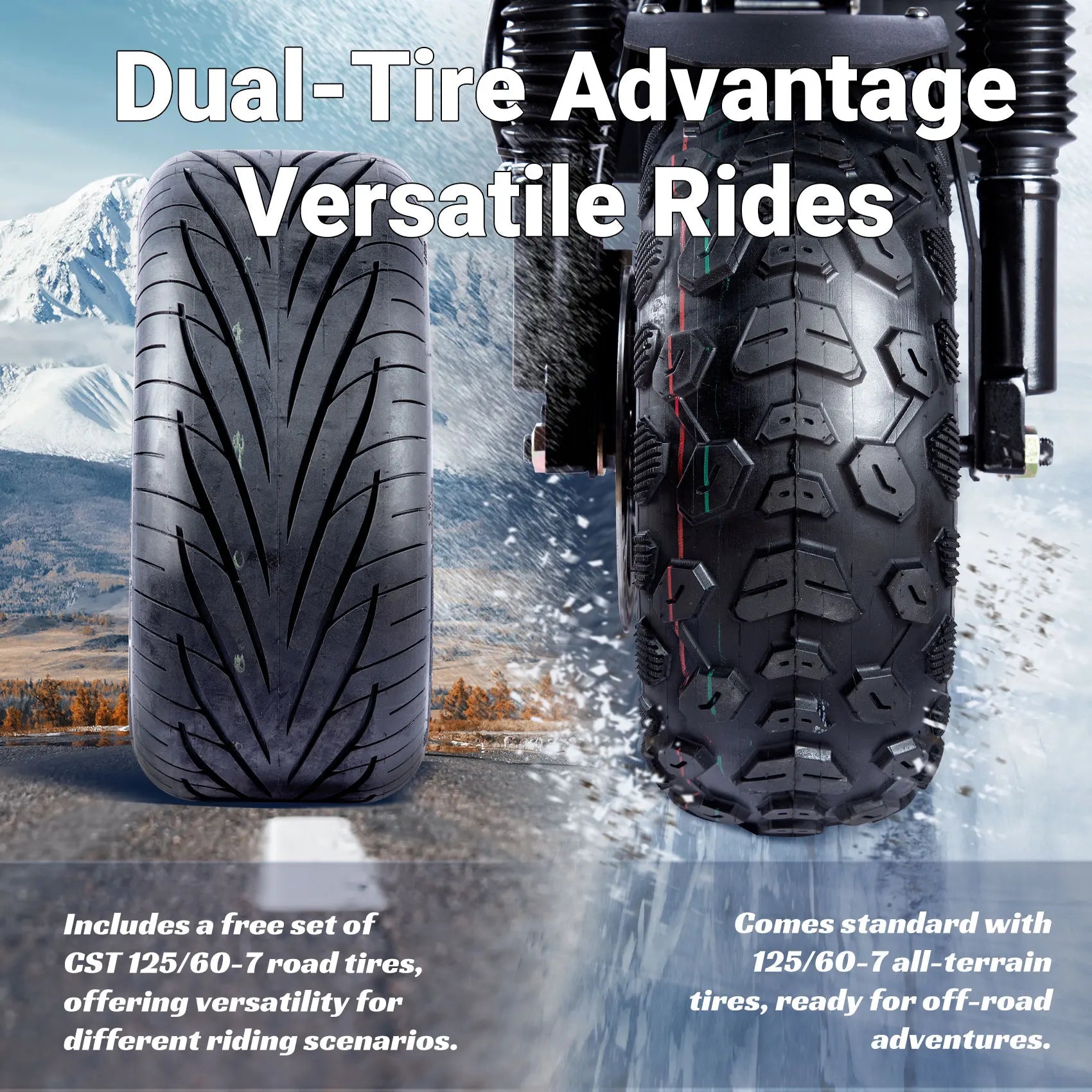 10000W Off-road Electric Scooter Dual Motors 14 Inch Off-Road Tyres 72V-40AH Panasonic Battery Speed 120KM/H elektro scooter Ai-TechWorld 