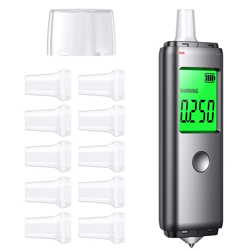 ZW Breathalyzer Rechargeable | Professional-Grade Accuracy | Portable Breath Alcohol Tester for Personal & Professional Use Pro Ai-TechWorld 
