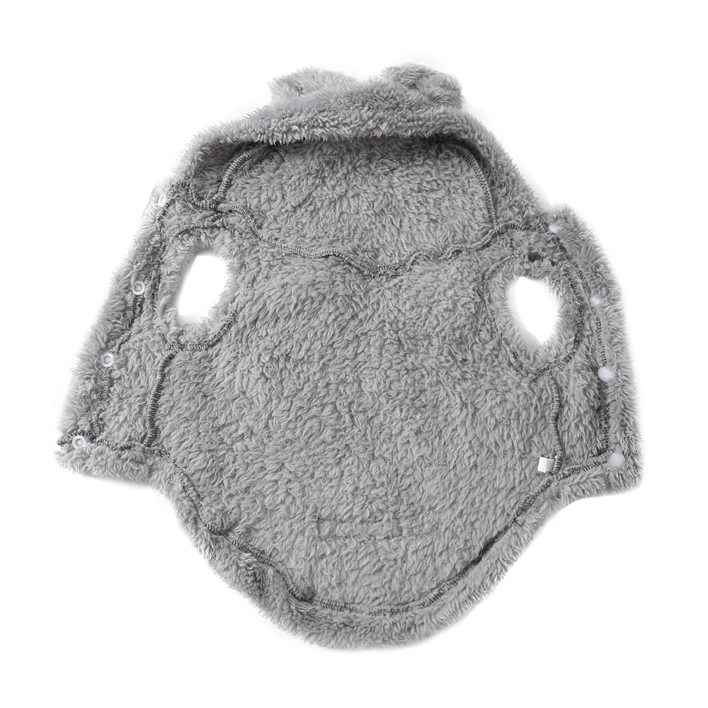 Soft Fleece Pet Dog Clothes Cute Hoodie Coat For Small Medium Dogs Cats Autumn Winter Puppy Hooded Jacket Sweater Pug Apparel Ai-TechWorld 