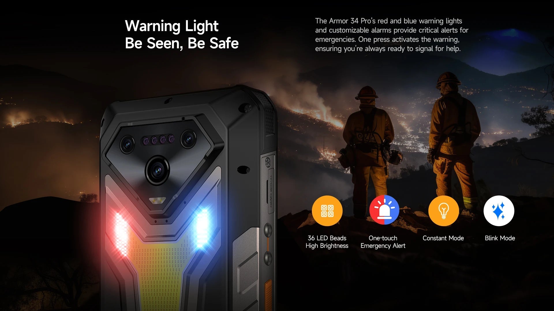 【World Premiere】Ulefone Armor 34 Pro 5G AI Rugged Phone 25500mAh Up to 32GB+512GB Built-in Projector 120Hz 6.95" NFC Smartphone Ai-TechWorld 