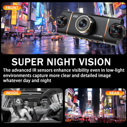 4 Cameras Dash Cam Car DVR WiFi HD 1080P Video Recorder 4 Channel Front Rear View Night Vision Black Box DVR For Vehicle Safety Ai-TechWorld 