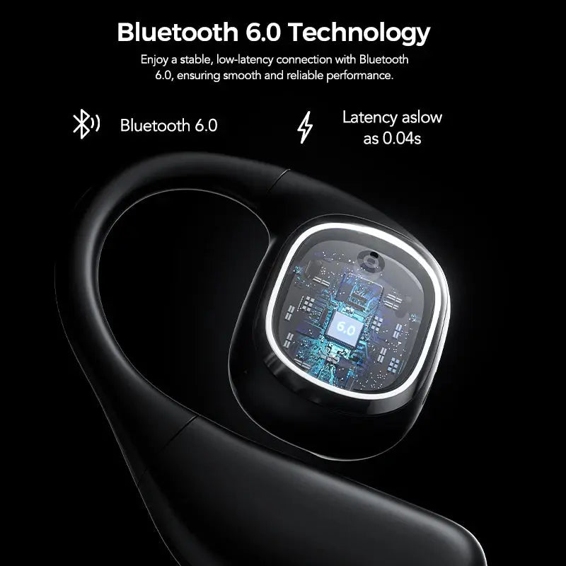 Translator HTC NE11 Bluetooth 6.0 OWS Wireless Headphones Translation Earphones Full-Color Touch Screen Ultra Long Battery Life Ai-TechWorld 