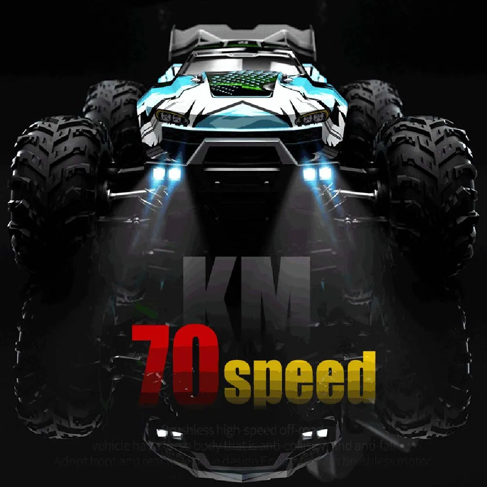 Teeggi 16101 /16102 PRO 1:16 High Speed RC Car With LED Light Drift 70KM/H 4WD RC Off-Road Car Monster Truck Toy For Kid Gifts Ai-TechWorld 