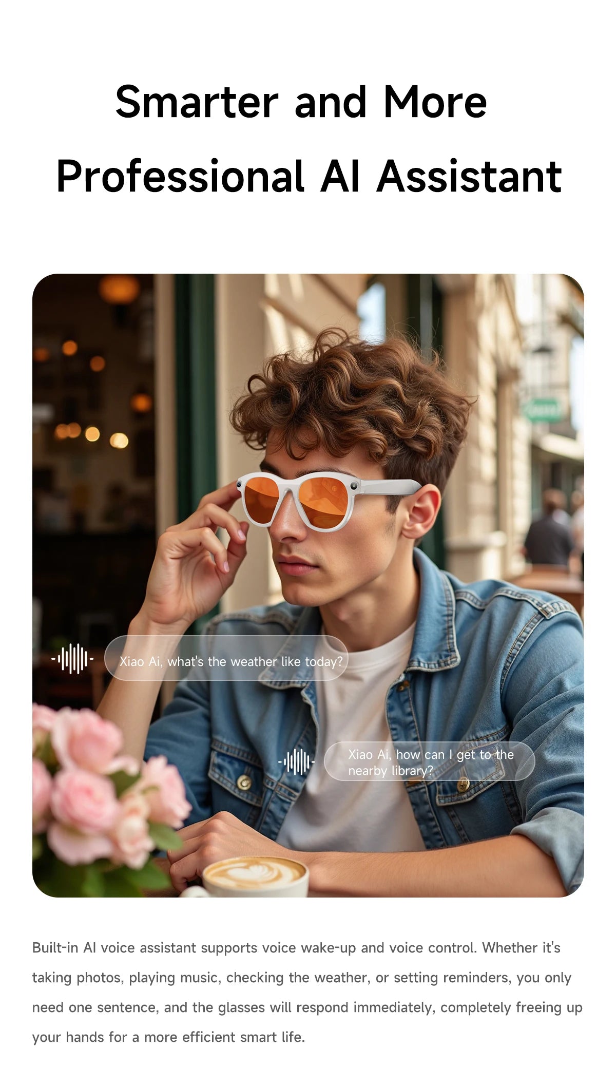 2025Xiaomi Mijia 4K HD Color Changing AI Smart Glasses Chat HD Camera Bluetooth Call Voice Assistant Control Smart Glasses Gift Ai-TechWorld 