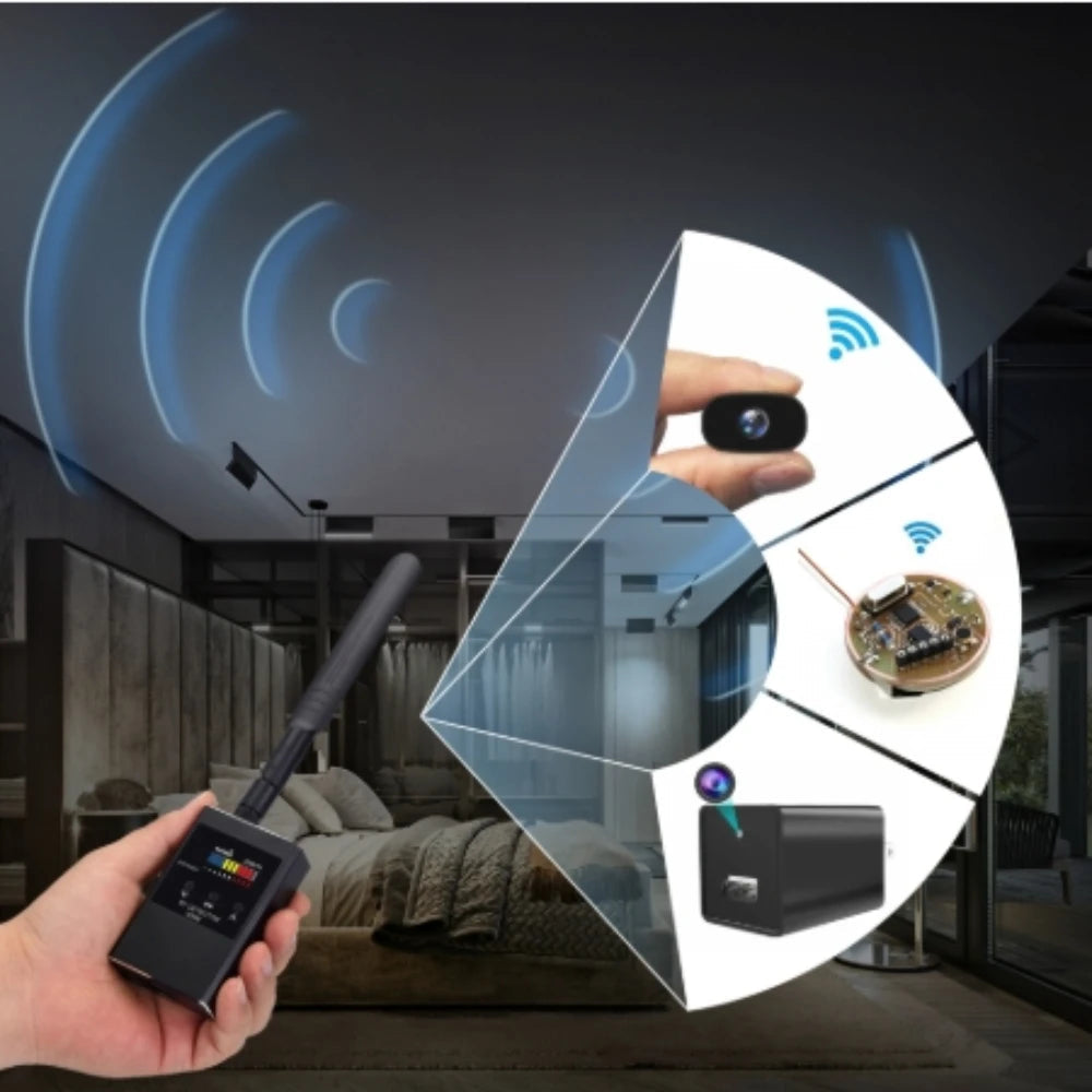 Wireless headphone detector anti tracker hotel camera lens, anti eavesdropping, anti peeping, listening, and anti-theft detector Ai-TechWorld 