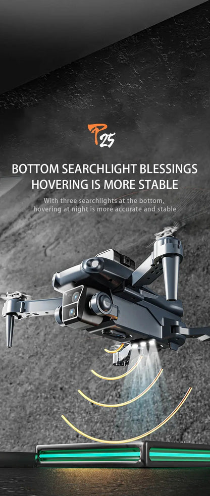 KBDFA P25 Drone 4K 8K HD Camera Aerial Photography Foldable RC Quadcopter Obstacle Avoidance Mini UAV Remote Control Toys Ai-TechWorld 