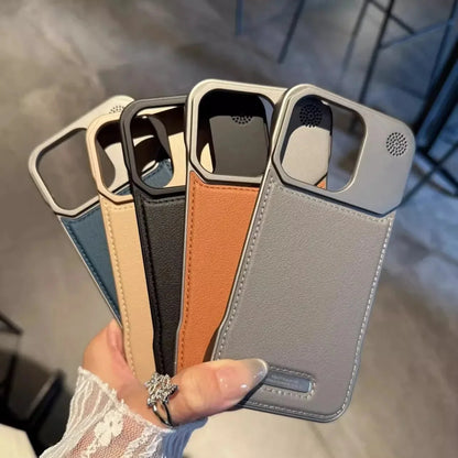 Business Aromatherapy Leather Case for iPhone 17 Air 16 15 14 Plus 13 12 11 Pro Max For Magsafe Magnetic Frameless Armor Cover Ai-TechWorld 