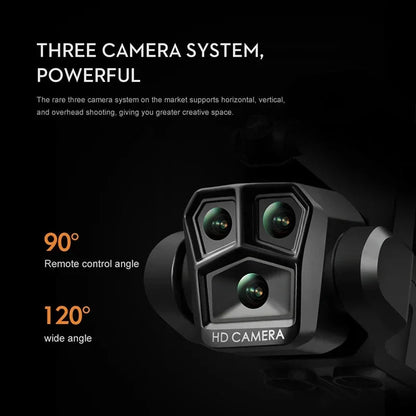 Lenovo K10Max Drone 8K Professinal Three Camera Optical Flow Localization Four-way Obstacle Avoidance RC for Adults Child Toys Ai-TechWorld 