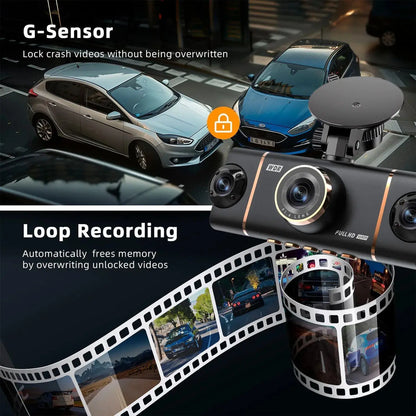 4 Cameras Dash Cam Car DVR WiFi HD 1080P Video Recorder 4 Channel Front Rear View Night Vision Black Box DVR For Vehicle Safety Ai-TechWorld 