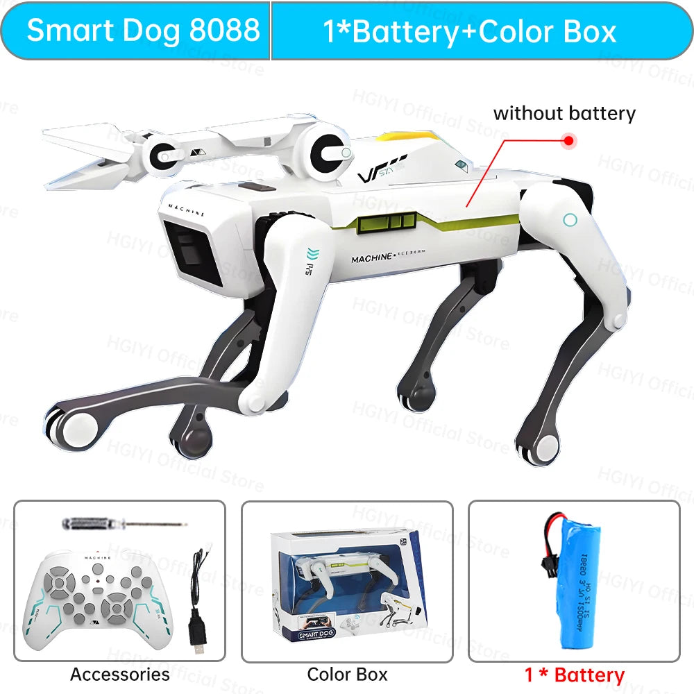 Teeggi Electric RC Intelligent Robot Dog with Clip Multifunction RC Mechanical Dog Educational Toy Bionic Smart Robot Toy Gift Ai-TechWorld 
