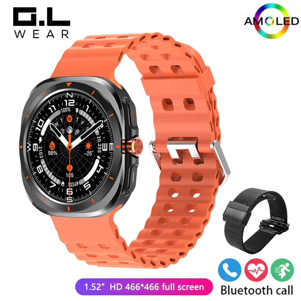 G.L Wear 2025 New Smartwatch for Men Heart Rate Monitoring Bluetooth Calling Fitness Tracking Pedometer Men's Smartwatch Ai-TechWorld 