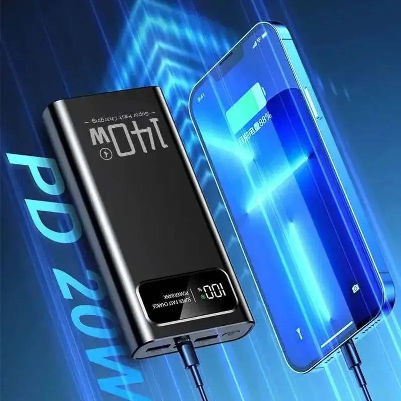 140W Power Bank  Super Fast Charging Battery High Capacity Digital Display 100000mAh Power Bank For Iphone Samsung Xiaomi Tablet Ai-TechWorld 