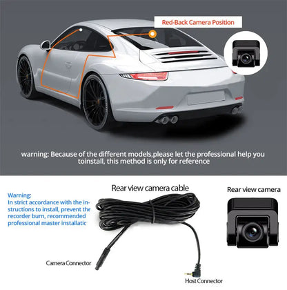 Dash Cam 4K UHD Built-In Wi-Fi Support GPS Ai-TechWorld 