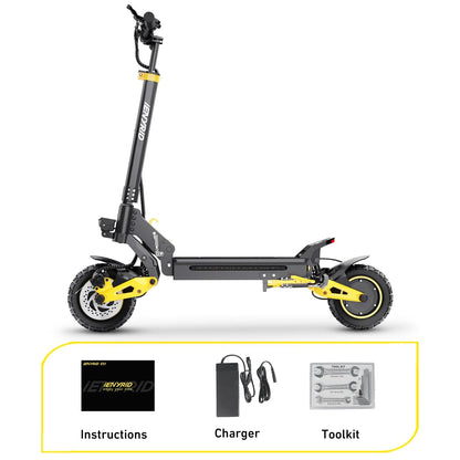 IENYRID ES1 Electric Scooter Foldable 2400W Dual Motor 48V20.8Ah Lithium Battery E-Scooter 10-inch Tires Adult City E-Scooter Ai-TechWorld 
