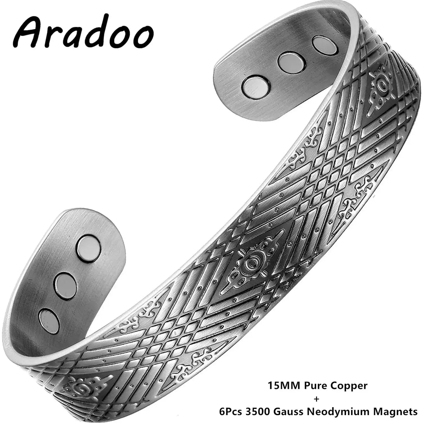 ARADOO Copper Bracelets for Women 99% Pure Copper Handwoven Bracelet Cuff Bangle Ai-TechWorld 
