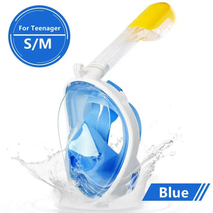 Underwater Scuba Anti Fog Full Face Diving Mask Snorkeling Respiratory Masks Safe Waterproof Swimming Equipment for Adult Kids Ai-TechWorld 