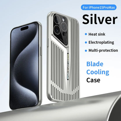 Comes With lLns Film Breathable Heat Dissipation Cooling Cases For iPhone 16 15 Pro Max 14 13 12 11 PC Hard Back Covers Ai-TechWorld 