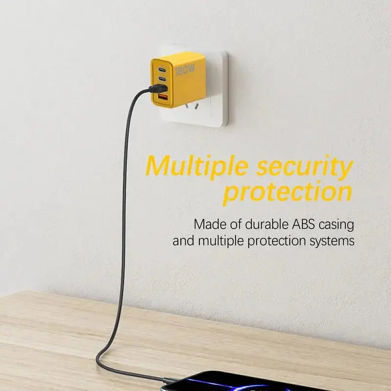 4 Ports 120W USBC Charger Super Fast Charging PD Wall Phone USB Charger Type C Adapter For iphoneXiaomi HuaweiSamsung Ai-TechWorld 