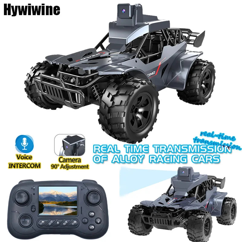 Rc Car with Camera Lcd Remote Fpv Real Time Transmission High Speed 2.4g Remote Control Car Voice Chat Toys For Kids Adults Ai-TechWorld 