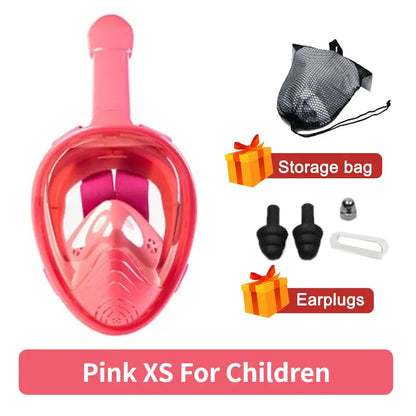 Underwater Scuba Anti Fog Full Face Diving Mask Snorkeling Respiratory Masks Safe Waterproof Swimming Equipment for Adult Kids Ai-TechWorld 