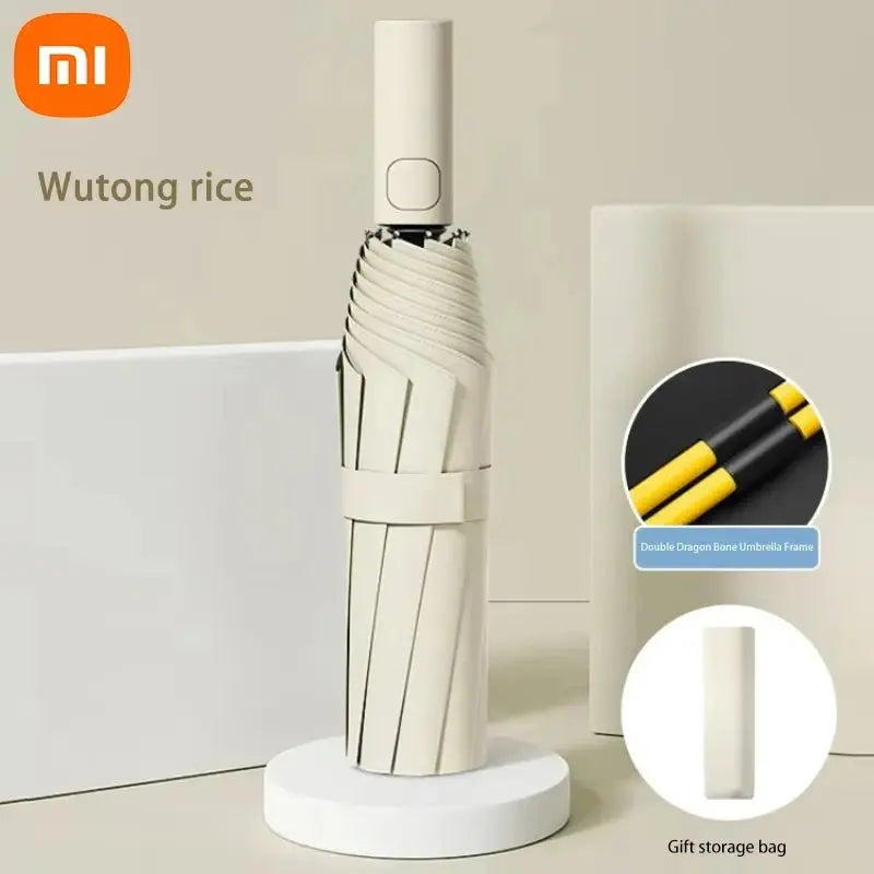 Xiaomi 24 Bone Folding Umbrella Fully Automatic Double Bone SPF 50 UV Protection Rain Resistance Strong Wind Resitance Umbrella Ai-TechWorld 