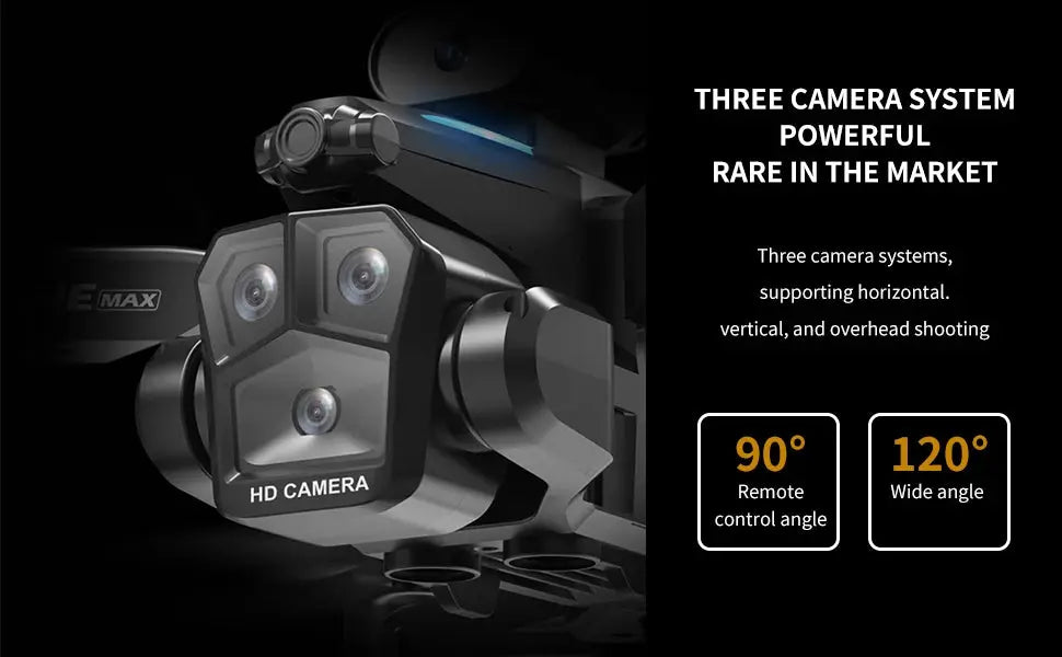 Foldable Camera Drone for Beginners & Adult - Four Direction Obstacle Avoidance, 360° Flips, One-Key Take Off/ Landing, 3D Flips Ai-TechWorld 