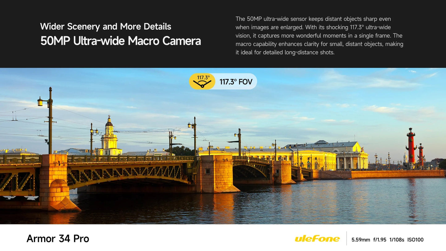 【World Premiere】Ulefone Armor 34 Pro 5G AI Rugged Phone 25500mAh Up to 32GB+512GB Built-in Projector 120Hz 6.95" NFC Smartphone Ai-TechWorld 