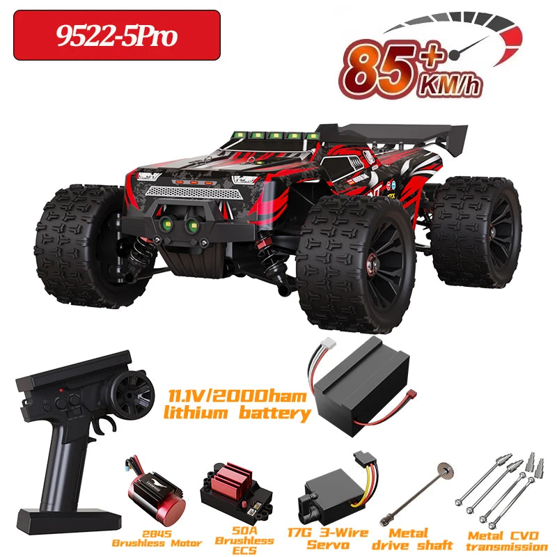 9522PRO 85KM/H High-speed RC Car Brushless Four-wheel Drive Off-road Drift 1:16 Professional Racing Car 9522 50KM/H Boy's Toy Ai-TechWorld 