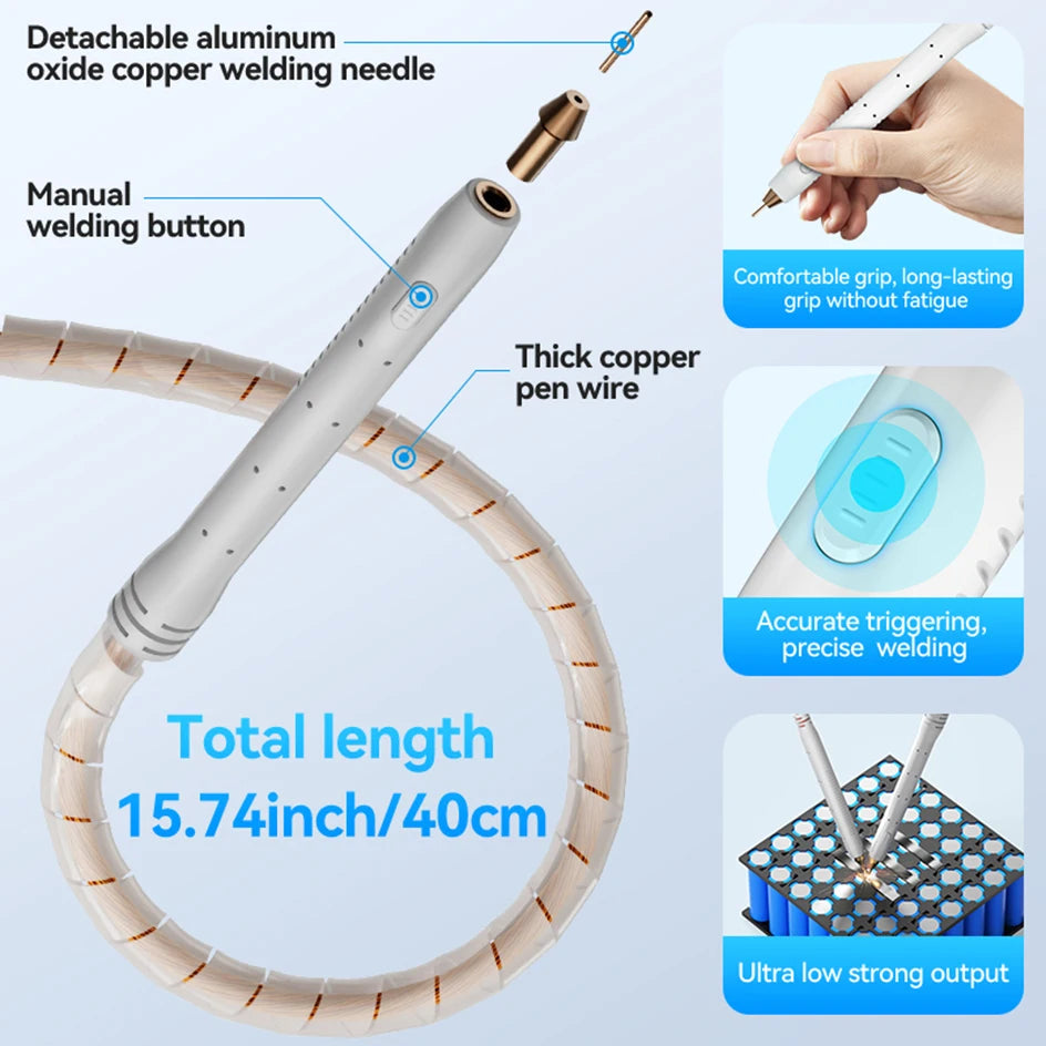 AWithZ UF20B Spot Welder Super Farad Capacitor Spot Welding Machine 18650 Lithium Battery DIY Nickel Sheet Welding Machine EU Ai-TechWorld 