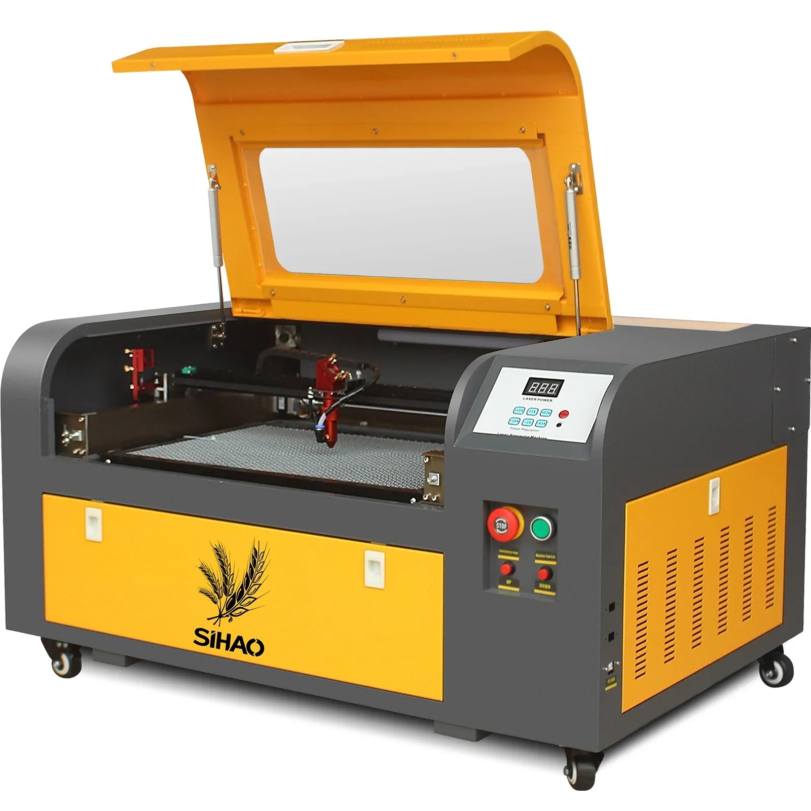 SIHAO 50W-100W CO₂ Laser Engraver with Large Work Area | Precision Cutting & Engraving for Wood, Acrylic, Glass, Leather Ai-TechWorld 