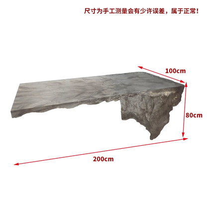 Modern light luxury home villa bar luminous island table custom transparent resin crystal bar glacier art tea table Ai-TechWorld 