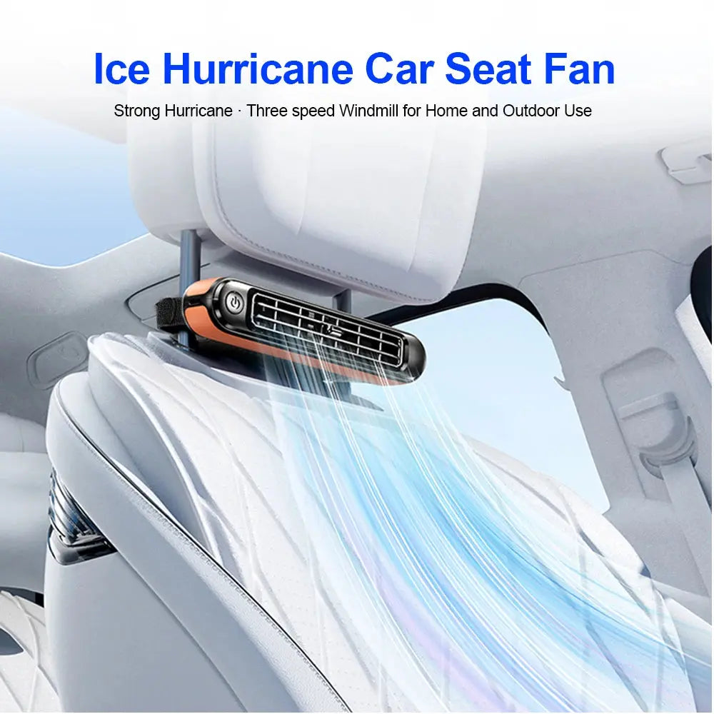 Portable Car Seat Cooling Fan Car Rear Backrest Electric Fan USB Power Supply Fan Air Conditioner Car Interior Accessories Ai-TechWorld 