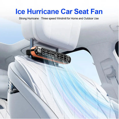Portable Car Seat Cooling Fan Car Rear Backrest Electric Fan USB Power Supply Fan Air Conditioner Car Interior Accessories Ai-TechWorld 