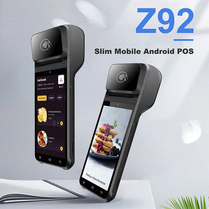Z92 Android 13 Handheld Terminal POS Printer Portable 58mm Thermal Receipt Printer 4G Bluetooth NFC Ticket Bill POS PDA Ai-TechWorld 