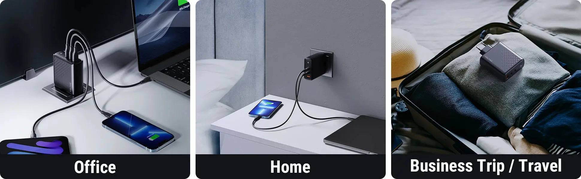 VOLTME GaN Charger 140W USB Type C PD3.1 Fast Charge For Macbook pro 16″ Quick Charge 5.0 Phone Charger For iPhone 15 Pro Max Ai-TechWorld 
