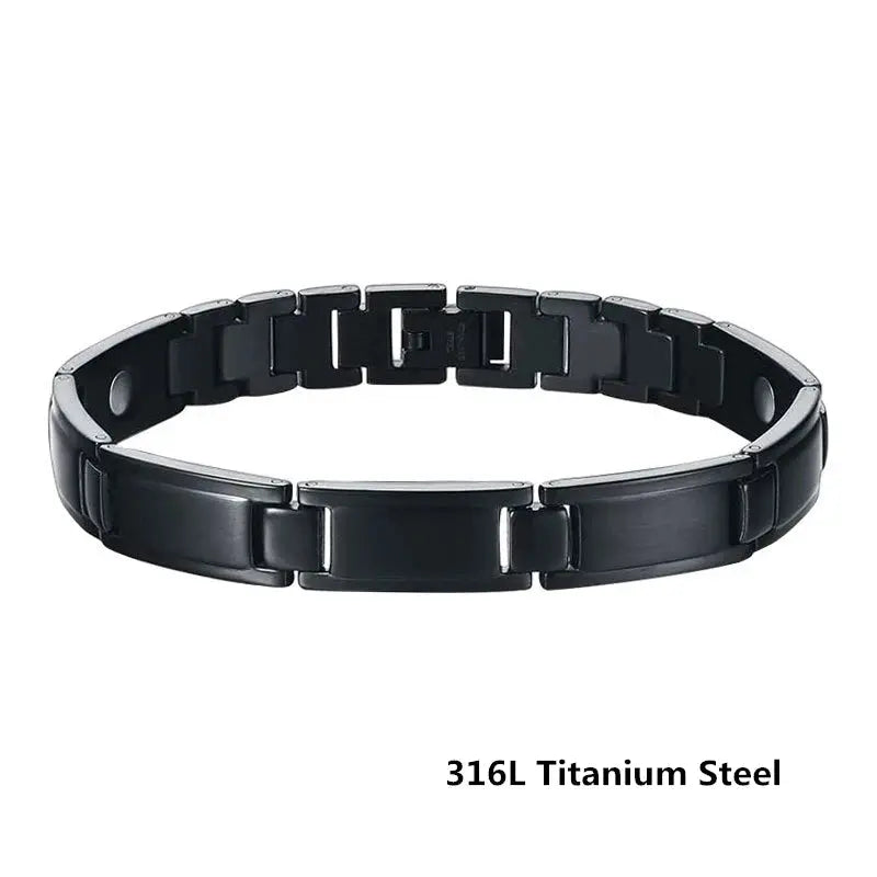 Pure Titanium Hematite Therapy Bracelet Tungsten Ceramic Blood Pressure Slimming Bracelet Weight Loss Bracelet Ai-TechWorld 