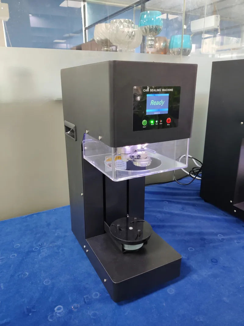 New Technique 5S Intelligent Can Sealing Machine Automatic Lifting And Lowering Non Rotary Plastic PET Tin Jar Beer Cans Seamer Ai-TechWorld 