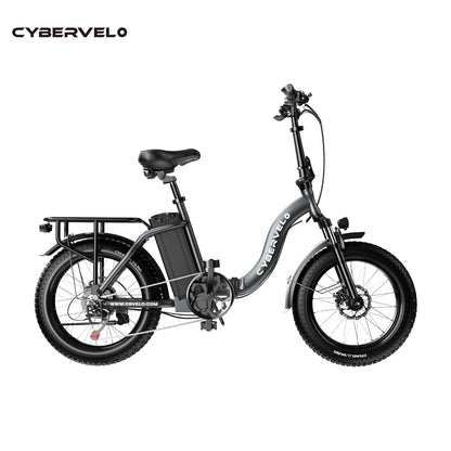 1000W Folding Electric Bike,48V 20.8AH Removable Battery EBike,30+MPH,80 Miles Max Range Electric Bike for Adults, 20" Fat Tire Ai-TechWorld 
