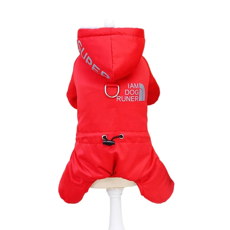 Thicken Warm Dog Jumpsuit Winter Pet Dogs Clothes for Chihuahua Coat Waterproof Hoodie Puppy Overalls Poodle Jacket Pet Apparel Ai-TechWorld 