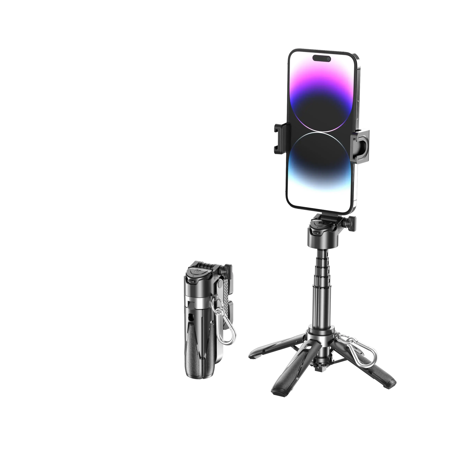 Newly Upgraded Design Mini Bluetooth Portable Telescopic Multifunctional Tripod Phone Selfie Stick Ai-TechWorld 