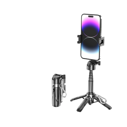 Newly Upgraded Design Mini Bluetooth Portable Telescopic Multifunctional Tripod Phone Selfie Stick Ai-TechWorld 