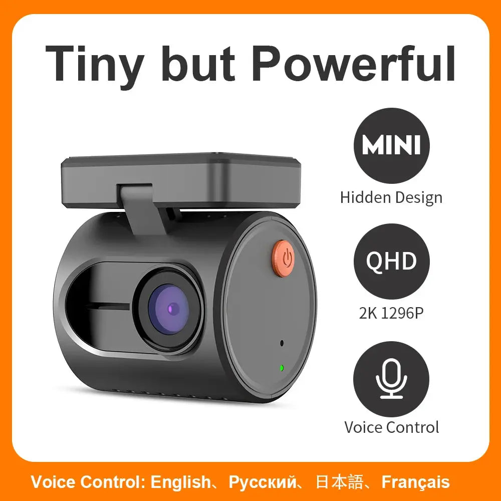 2K Dash Camera For Cars DVR KAWA Dash Cam MINI 3 Video Recorder Emergency Voice Control Night Vision WiFi APP Monitor Dashcam Ai-TechWorld 