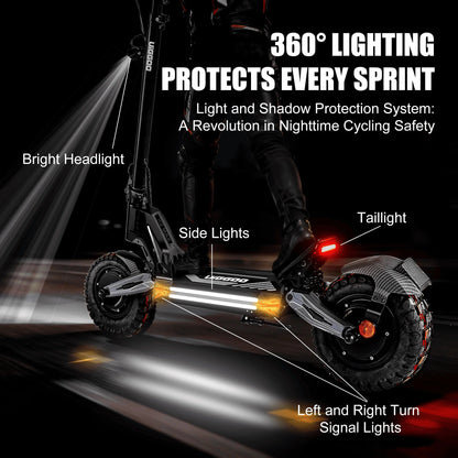 EOEOTWO K2MAX Electric Scooter 45Mph 4000W Peak Dual Motor 40Mile Range EScooter Adults Dual Suspension Fast Charging Scooter Ai-TechWorld 