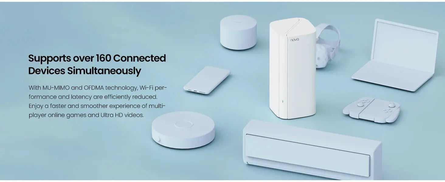Tenda AX3000 WiFi6 Mesh System EM/MX12 Wireless Router Wi-Fi6 Mesh WiFi Router up to 7000 sq.ft. Wifi range extender WIFI 6 Mesh Ai-TechWorld 