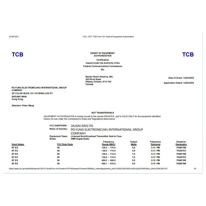 Baofeng 1701 Upgrade DM-1702 Openg GD77 GPS Dual Mode Analog And Digital Walkie Talkie Tier 1+2 Dual Time Slot VHF 136-174 UHF 4 Ai-TechWorld 