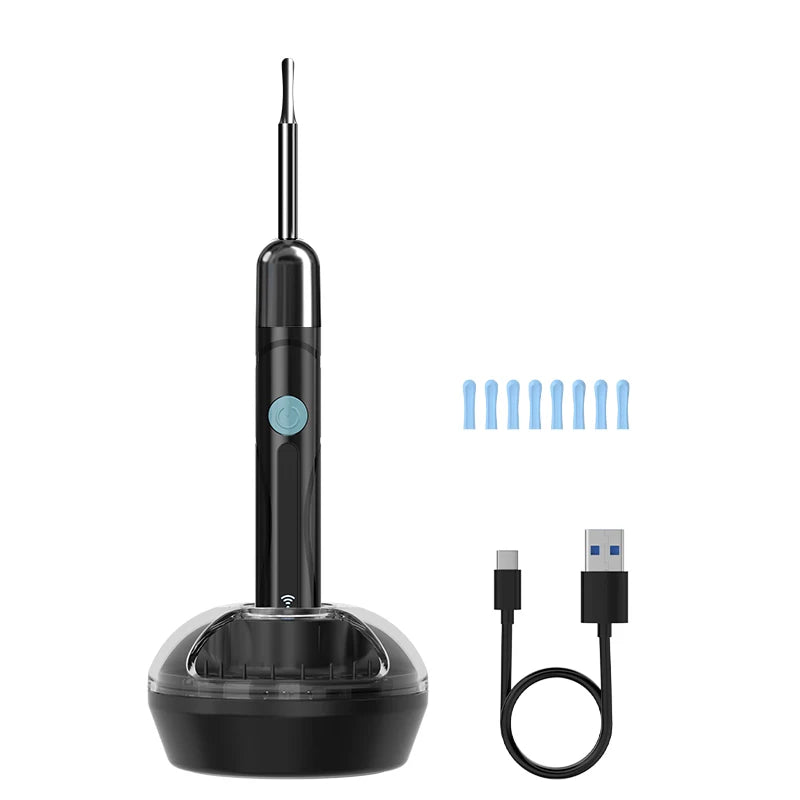 WiFi Endoscope 4.2mm 1080P Ear Picker Camera with Ear Spoon Base for iOS/Android Ear Cleaning Otoscope with Ear Wax Removal Tool Ai-TechWorld 
