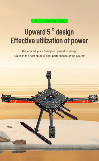 LX450 450mm full Carbon fiber Quadcopter Frame Umbrella shaped folding FPV Quad with Carbon Fiber Landing Skid F450 drone frame Ai-TechWorld 