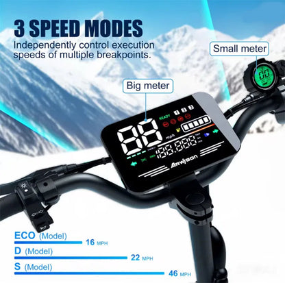 Arwibon 5600W Adult Electric Scooter Dual Motor Top Speed 46MPH,60V27AH, 11-inch Off-Road Tires Sport Folding eScooter with Seat Ai-TechWorld 