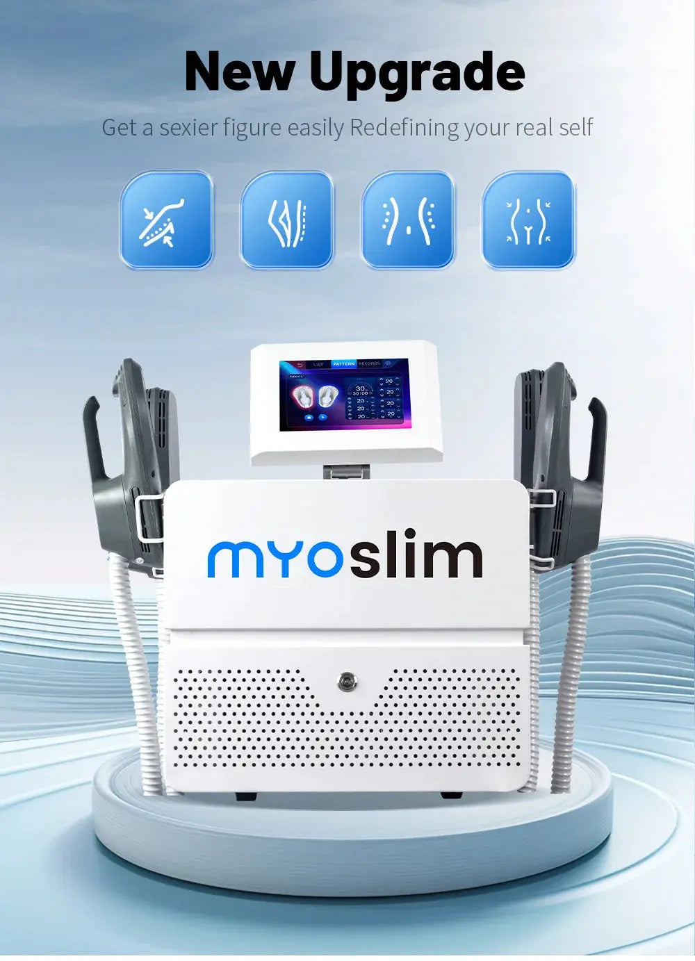 Fitness Equipment Machines NEO HI-EMT RF EMS Electromagnetic Muscle Stimulator Professional Sculp 6500w Ai-TechWorld 